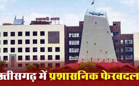 CG IAS Transfer : 8 IAS अफसरों के प्रभार में फेरबदल : जानिए कौन से अफसर को मिली कौन-सी जिम्‍मेदारी