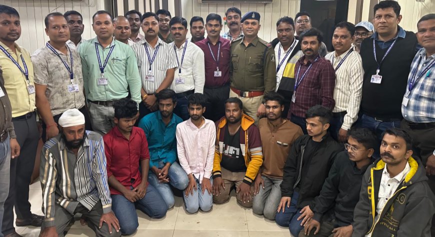 6 प्रकरण में 9 आरोपी  गिरफ्तार 