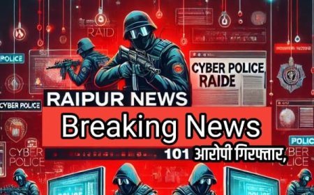 Raipur News एक साथ 40 अलग -अलग स्थानों में रेंज साइबर पुलिस रायपुर की अब तक की सबसे बड़ी रेड कार्यवाही | कुल 101 आरोपी गिरफ्तार