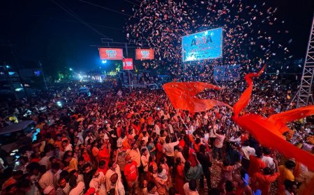 हिंदू नव वर्ष के उपलक्ष्य में कोरबा में भव्य शोभा यात्रा आयोजित