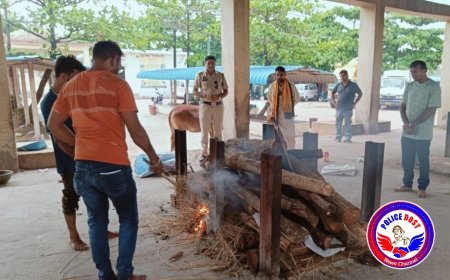 रायपुर सूटकेस मर्डर केस:  जब रिश्तेदार पीछे हटे, पुलिस ने किया किशोर का अंतिम संस्कार | रायपुर मर्डर केस