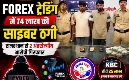 रायपुर: FOREX ट्रेडिंग में 74 लाख की साइबर ठगी, राजस्थान से 2 अंतर्राज्यीय आरोपी गिरफ्तार